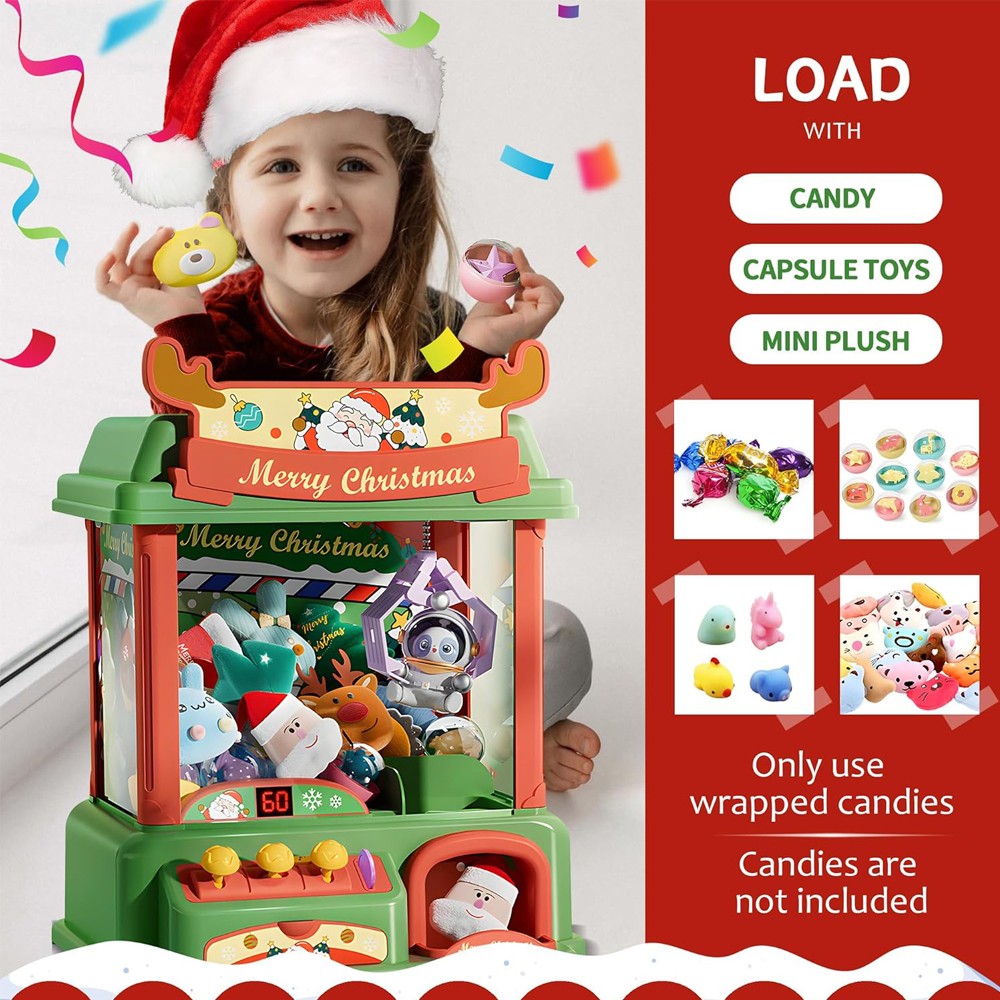 Noel pençe makinesi çocuklar i - Candy Vending Machine incelemesi ve fiyatı