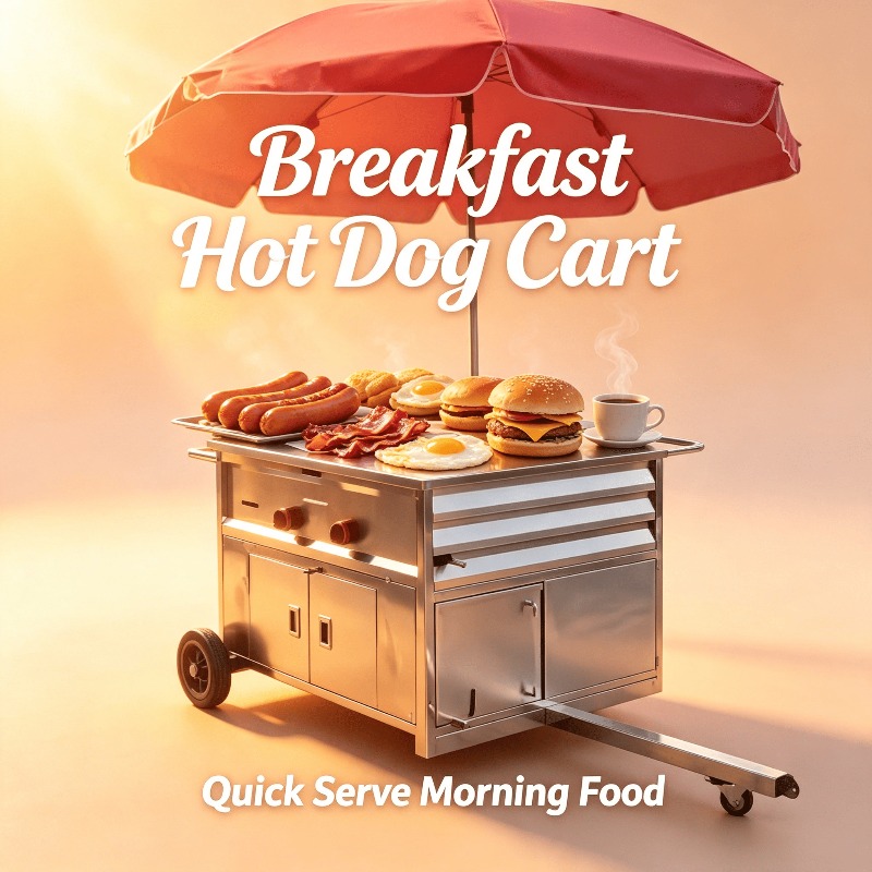 Kompakt Mobil Atıştırmalık Yiy - Hot Dog Vending Cart incelemesi ve fiyatı